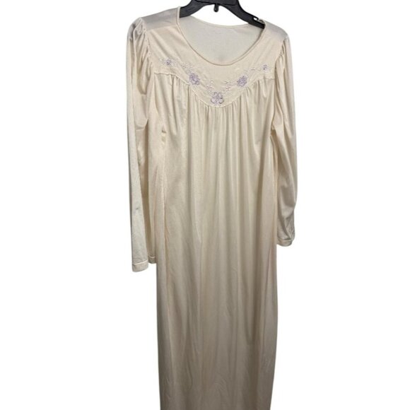 Shadow Line Women's Nightgown Large Vintage New Old Stock Long Sleeve Tall - Picture 1 of 7